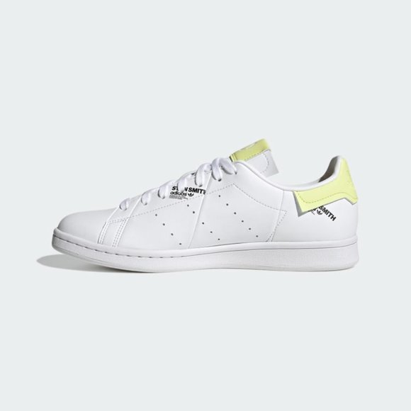 adidas Stan Smith PrimeGreen Vegan Tennis Sneaker White Yellow GV7665 Bl… - Picture 13 of 16
